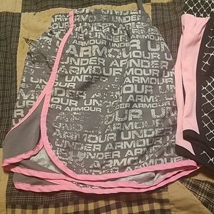2 pair Under Armour shorts size large